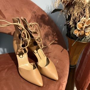 Nude heels, size 11